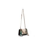 Fashion, accesorii si bijuterii - Femei - Accesorii femei - Genti si rucsacuri femei - Geanta crossbody, Lucky Bees, piele polivinilica, crem, verde inchis, 23x10x16 cm - Infinity.ro