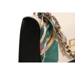 Fashion, accesorii si bijuterii - Femei - Accesorii femei - Genti si rucsacuri femei - Geanta crossbody, Lucky Bees, piele polivinilica, crem, verde inchis, 23x10x16 cm - Infinity.ro