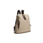 Fashion, accesorii si bijuterii - Femei - Accesorii femei - Genti si rucsacuri femei - Rucsac, Lucky Bees, dama, crem maro, 34x13x35 cm, piele sintetica - Infinity.ro