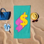 Casa si Gradina - Textile si covoare - Textile baie - Prosoape - Prosop de plaja, L'essentiel Maison, verde, 75x150 cm, 60% bumbac 40% poliester, lavabil la masina - Infinity.ro