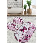 Casa si Gradina - Textile si covoare - Covoare - Covorase baie - Set covorase de baie, L'essentiel Maison, multicolor, 60x100 cm + 2x50x60 cm, 100% poliester, antiderapant, 359CHL3285 - Infinity.ro
