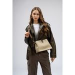 Fashion, accesorii si bijuterii - Femei - Accesorii femei - Genti si rucsacuri femei - Geanta de umar, Lucky Bees, dama, crem maro, 29x13x21 cm, piele sintetica - Infinity.ro