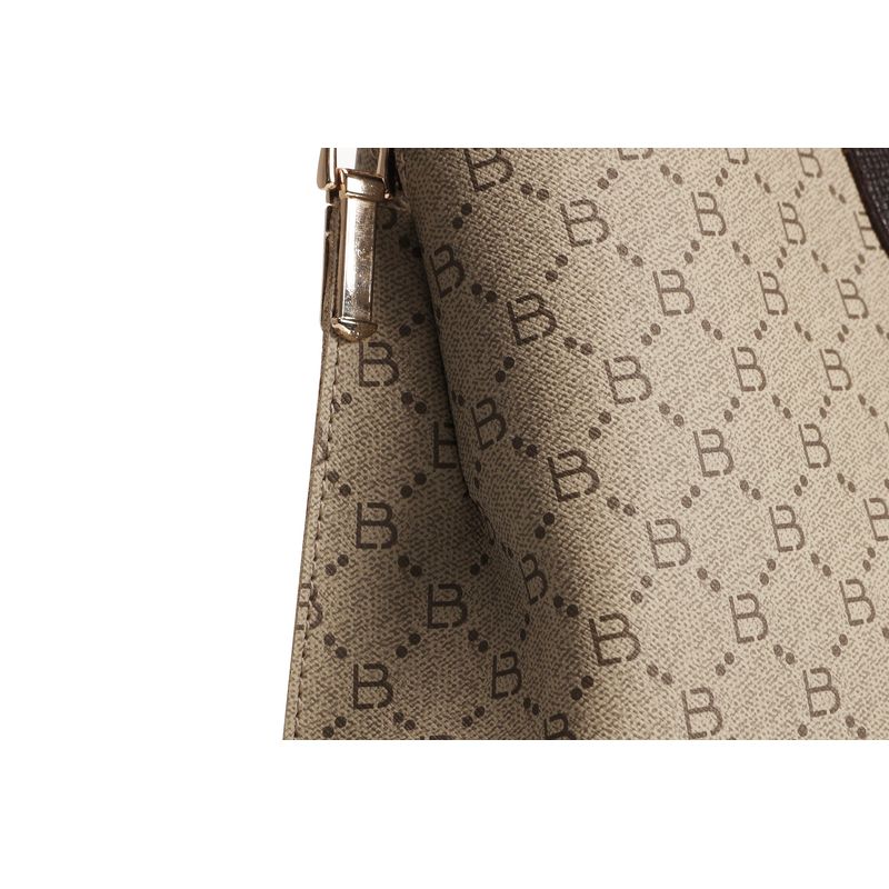 Fashion, accesorii si bijuterii - Femei - Accesorii femei - Genti si rucsacuri femei - Geanta de umar, Lucky Bees, dama, crem maro, 29x13x21 cm, piele sintetica - Infinity.ro