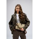 Fashion, accesorii si bijuterii - Femei - Accesorii femei - Genti si rucsacuri femei - Geanta de umar, Lucky Bees, dama, crem maro, 29x13x21 cm, piele sintetica - Infinity.ro