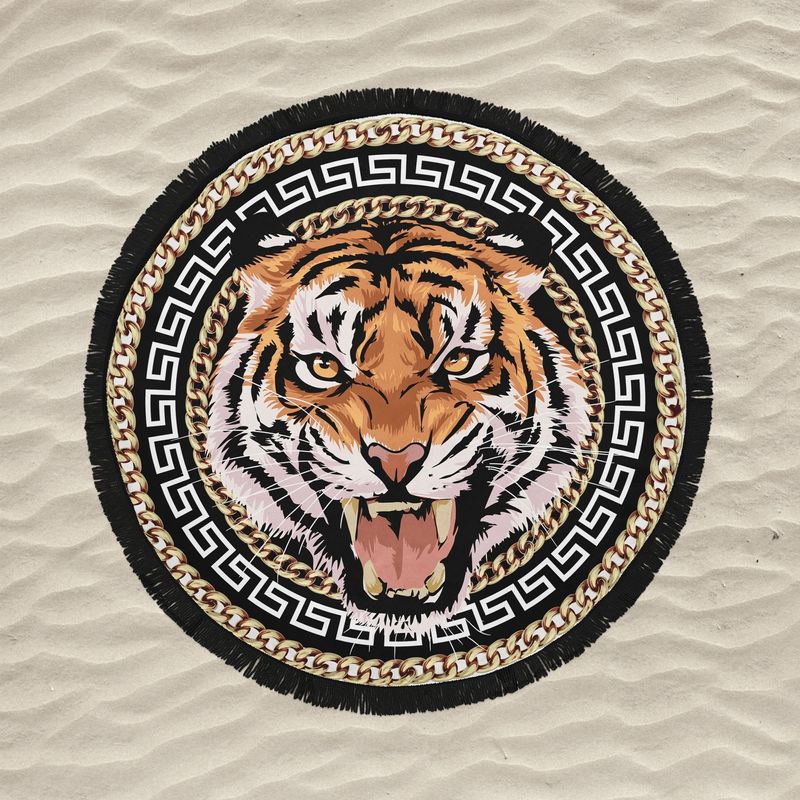 Casa si Gradina - Textile si covoare - Textile baie - Prosoape - Prosop de plaja, L'essentiel Maison, multicolor, 150x150 cm, 60% bumbac, 40% poliester, 349MNT1134 - Infinity.ro