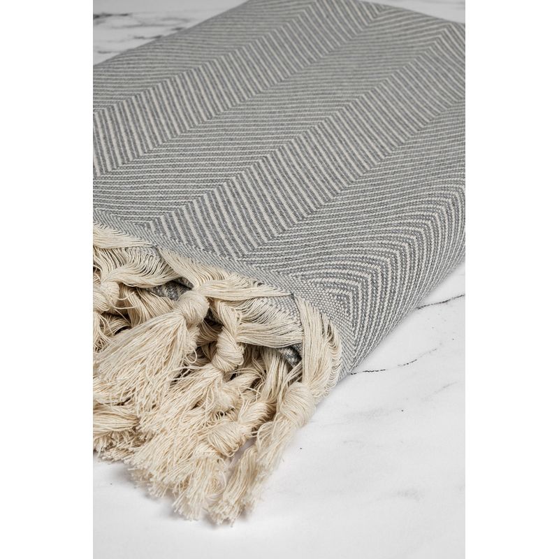 Casa si Gradina - Textile si covoare - Huse pentru mobilier - Husa de canapea, L'essentiel Maison, gri, 170x300 cm, 100% bumbac - Infinity.ro