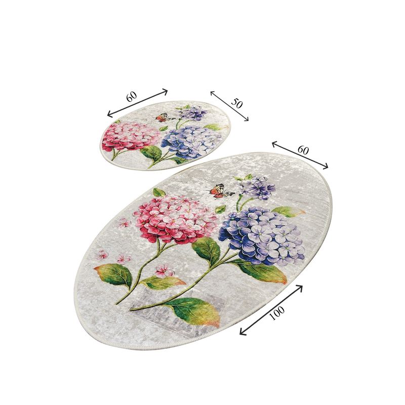 Casa si Gradina - Textile si covoare - Covoare - Covorase baie - Set covorase de baie, L'essentiel Maison, multicolor, 50x60 cm si 60x100 cm, 100% poliester, antiderapant, 359CHL2396 - Infinity.ro