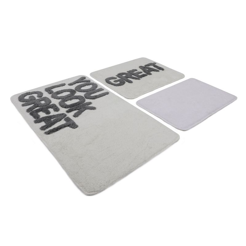 Casa si Gradina - Textile si covoare - Covoare - Covorase baie - Set covorase baie, L'essentiel Maison, multicolor, 40x60 cm, 50x60 cm, 60x100 cm, 100% acrilic, antiderapant, 359CHL3227 - Infinity.ro