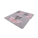 Casa si Gradina - Textile si covoare - Covoare - Covorase baie - Set covorase de baie, L'essentiel Maison, multicolor, 60x100 cm + 2x50x60 cm, 100% poliester, antiderapant, 359CHL3270 - Infinity.ro