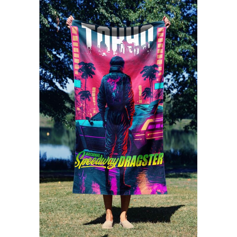 Casa si Gradina - Textile si covoare - Textile baie - Prosoape - Prosop de plaja, L'essentiel Maison, multicolor, 90x150 cm, microfibra, 450AST1192 - Infinity.ro