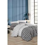 Casa si Gradina - Textile si covoare - Lenjerii de pat - Seturi de lenjerie - Set lenjerie pat single, L'essentiel Maison, negru alb gri, 160x220 cm, bumbac poliester, 670TBH1111 - Infinity.ro