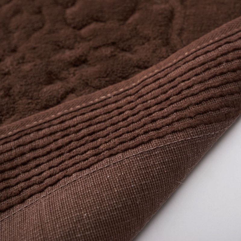 Casa si Gradina - Textile si covoare - Covoare - Covorase baie - Set covorase de baie, L'essentiel Maison, maro inchis, 50x60 cm si 60x100 cm, 100% bumbac, antiderapant - Infinity.ro