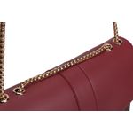 Fashion, accesorii si bijuterii - Femei - Accesorii femei - Genti si rucsacuri femei - Geanta de umar, Lucky Bees, piele polivinilica, rosu bordo si maro, 26x10x20 cm - Infinity.ro