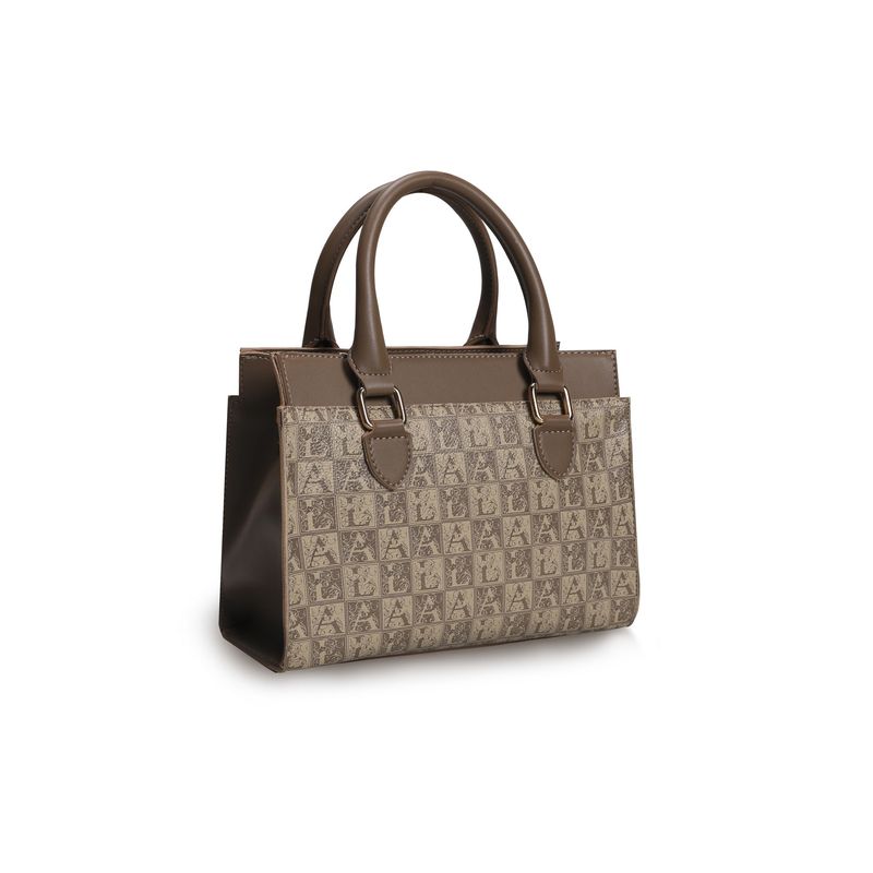 Fashion, accesorii si bijuterii - Femei - Accesorii femei - Genti si rucsacuri femei - Geanta de mana, Lucky Bees, dama, mink, 28x12x21 cm, 100% piele polivinilica - Infinity.ro