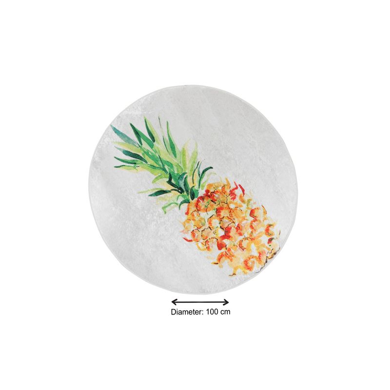 Casa si Gradina - Textile si covoare - Covoare - Covorase baie - Covoras de baie, L'essentiel Maison, multicolor, diametru 100 cm, 100% poliester, antiderapant, 359CHL1458 - Infinity.ro