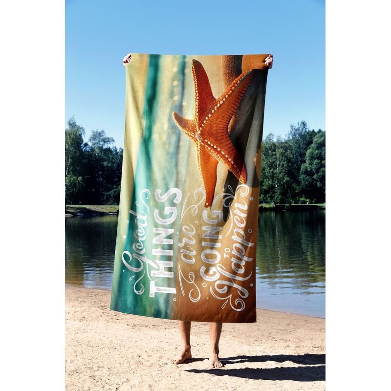 Casa si Gradina - Textile si covoare - Textile baie - Prosoape - Prosop de plaja, L'essentiel Maison, multicolor, 90x150 cm, microfibra, 450AST1169 - Infinity.ro