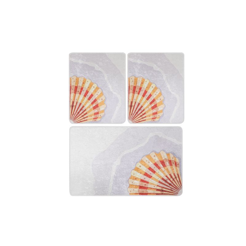 Casa si Gradina - Textile si covoare - Covoare - Covorase baie - Set covorase de baie, L'essentiel Maison, multicolor, 60x100 cm, 50x60 cm, 100% poliester, antiderapant, 359CHL3272 - Infinity.ro