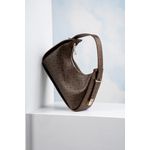 Fashion, accesorii si bijuterii - Femei - Accesorii femei - Genti si rucsacuri femei - Geanta de mana, Lucky Bees, piele polivinilica, maro, 28x8x20 cm - Infinity.ro