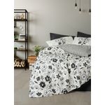 Casa si Gradina - Textile si covoare - Lenjerii de pat - Seturi de lenjerie - Set lenjerie pat dublu, L'essentiel Maison, negru, 200x220 cm, 100% bumbac ranforce - Infinity.ro