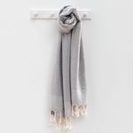 Casa si Gradina - Textile si covoare - Textile baie - Prosoape - Prosop de plaja fouta, L'essentiel Maison, antracit, 90x175 cm, 100% bumbac, 192DCH1563 - Infinity.ro