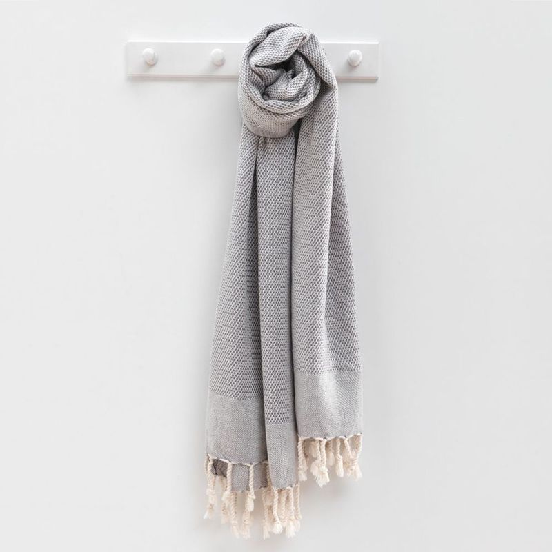 Casa si Gradina - Textile si covoare - Textile baie - Prosoape - Prosop de plaja fouta, L'essentiel Maison, antracit, 90x175 cm, 100% bumbac, 192DCH1563 - Infinity.ro