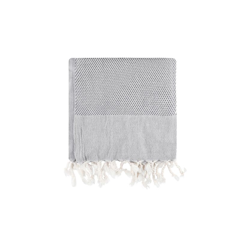 Casa si Gradina - Textile si covoare - Textile baie - Prosoape - Prosop de plaja fouta, L'essentiel Maison, antracit, 90x175 cm, 100% bumbac, 192DCH1563 - Infinity.ro