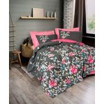 Casa si Gradina - Textile si covoare - Lenjerii de pat - Seturi de lenjerie - Set lenjerie pat single, L'essentiel Maison, roz, 160x220 cm, 100% bumbac ranforce, 129CTN4712 - Infinity.ro