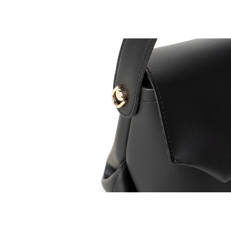 Fashion, accesorii si bijuterii - Femei - Accesorii femei - Genti si rucsacuri femei - Geanta de umar, Lucky Bees, piele polivinilica, negru, 25x11x17 cm - Infinity.ro