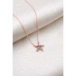 Fashion, accesorii si bijuterii - Femei - Bijuterii femei - Coliere femei - Colier, Heliophilia, argint 925, rose gold, 43 cm, 136ELS1879 - Infinity.ro