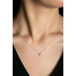 Fashion, accesorii si bijuterii - Femei - Bijuterii femei - Coliere femei - Colier, Heliophilia, argint 925, rose gold, 43 cm, 136ELS1879 - Infinity.ro