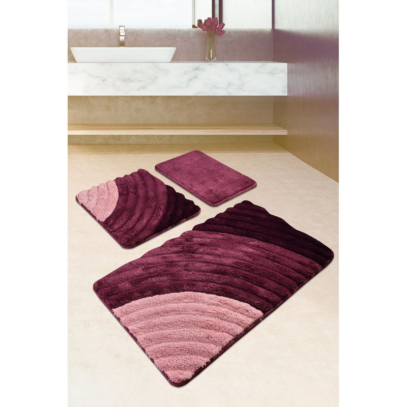 Casa si Gradina - Textile si covoare - Covoare - Covorase baie - Set covorase baie, L'essentiel Maison, multicolor, 40x60 cm, 50x60 cm, 60x100 cm, 100% acrilic, antiderapant, 359CHL3114 - Infinity.ro