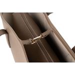 Fashion, accesorii si bijuterii - Femei - Accesorii femei - Genti si rucsacuri femei - Geanta tote, Lucky Bees, piele sintetica, dark mink, 33x13x25 cm - Infinity.ro