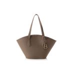 Fashion, accesorii si bijuterii - Femei - Accesorii femei - Genti si rucsacuri femei - Geanta tote, Lucky Bees, piele sintetica, dark mink, 33x13x25 cm - Infinity.ro