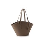 Fashion, accesorii si bijuterii - Femei - Accesorii femei - Genti si rucsacuri femei - Geanta tote, Lucky Bees, piele sintetica, dark mink, 33x13x25 cm - Infinity.ro