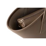 Fashion, accesorii si bijuterii - Femei - Accesorii femei - Genti si rucsacuri femei - Geanta tote, Lucky Bees, piele sintetica, dark mink, 33x13x25 cm - Infinity.ro