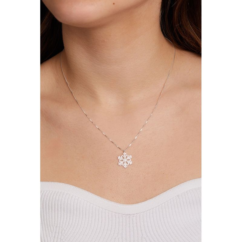 Fashion, accesorii si bijuterii - Femei - Bijuterii femei - Coliere femei - Colier, Heliophilia, argint 925, argintiu, lungime lant 42+5 cm, diametru pandantiv 1 cm - Infinity.ro