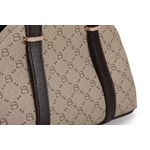 Fashion, accesorii si bijuterii - Femei - Accesorii femei - Genti si rucsacuri femei - Geanta de mana, Lucky Bees, dama, crem si maro, 27x10x20 cm, piele polivinilica - Infinity.ro