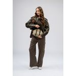 Fashion, accesorii si bijuterii - Femei - Accesorii femei - Genti si rucsacuri femei - Geanta de mana, Lucky Bees, dama, crem si maro, 27x10x20 cm, piele polivinilica - Infinity.ro