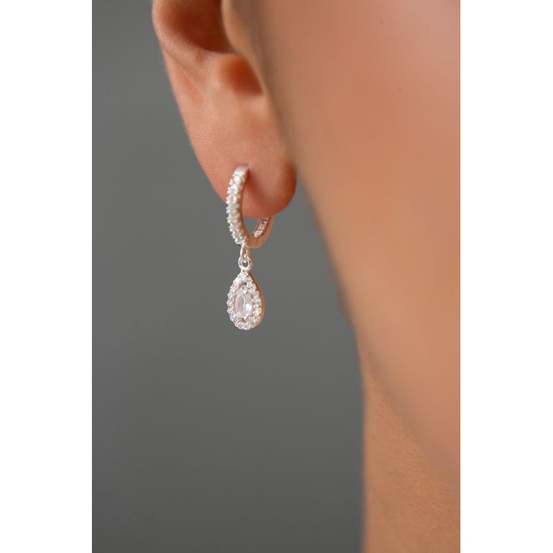 Fashion, accesorii si bijuterii - Femei - Bijuterii femei - Cercei femei - Cercei, Heliophilia, dama, multicolor, argint 925, diametru 12,2 mm, lungime pandantiv 9,6 mm - Infinity.ro