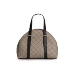 Fashion, accesorii si bijuterii - Femei - Accesorii femei - Genti si rucsacuri femei - Geanta de mana, Lucky Bees, dama, crem si maro, 27x10x20 cm, piele polivinilica - Infinity.ro