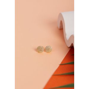 Cercei, Heliophilia, argint 925, zirconiu, auriu, marime universala, 757ELS1931