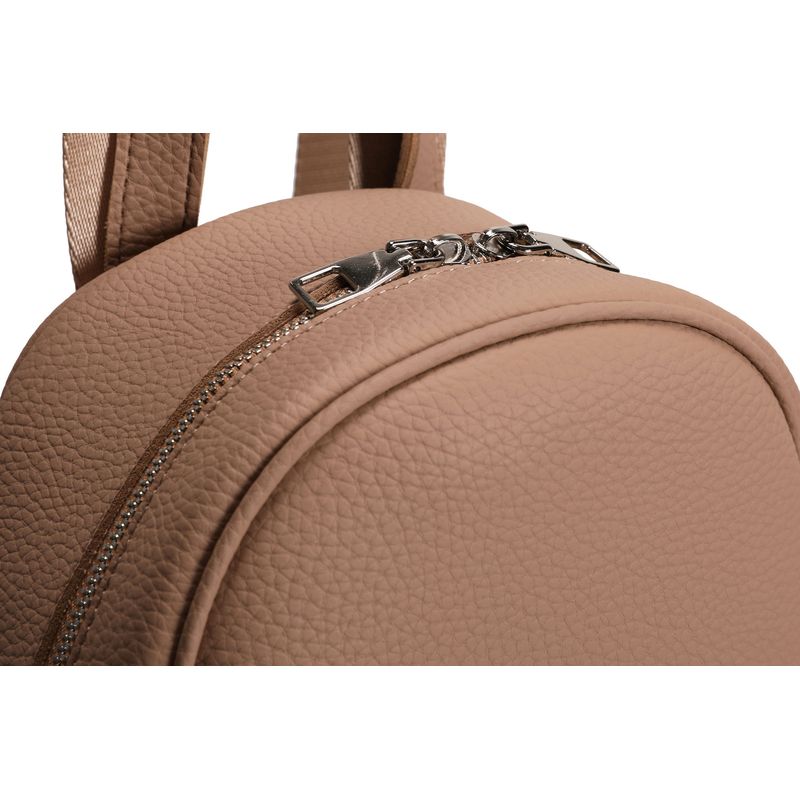 Fashion, accesorii si bijuterii - Femei - Accesorii femei - Genti si rucsacuri femei - Rucsac, Lucky Bees, piele ecologica, camel, 26x14x30 cm - Infinity.ro