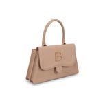 Fashion, accesorii si bijuterii - Femei - Accesorii femei - Genti si rucsacuri femei - Geanta de mana, Lucky Bees, piele de polivinil, camel, 26x7x16 cm - Infinity.ro