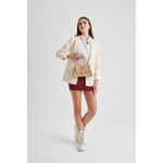 Fashion, accesorii si bijuterii - Femei - Accesorii femei - Genti si rucsacuri femei - Geanta de mana, Lucky Bees, piele de polivinil, camel, 26x7x16 cm - Infinity.ro