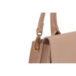 Fashion, accesorii si bijuterii - Femei - Accesorii femei - Genti si rucsacuri femei - Geanta de mana, Lucky Bees, piele de polivinil, camel, 26x7x16 cm - Infinity.ro