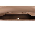 Fashion, accesorii si bijuterii - Femei - Accesorii femei - Genti si rucsacuri femei - Geanta de mana, Lucky Bees, piele de polivinil, camel, 26x7x16 cm - Infinity.ro