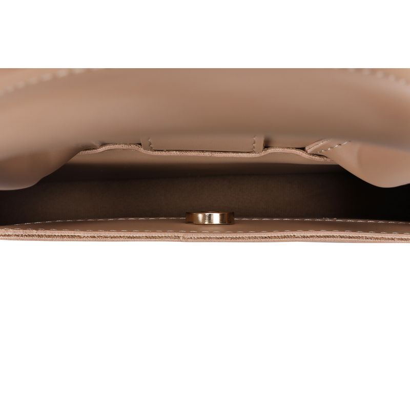 Fashion, accesorii si bijuterii - Femei - Accesorii femei - Genti si rucsacuri femei - Geanta de mana, Lucky Bees, piele de polivinil, camel, 26x7x16 cm - Infinity.ro