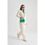 Fashion, accesorii si bijuterii - Femei - Accesorii femei - Genti si rucsacuri femei - Geanta de mana, Lucky Bees, piele polivinilica, verde, 23x8x14 cm - Infinity.ro