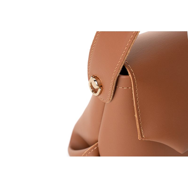 Fashion, accesorii si bijuterii - Femei - Accesorii femei - Genti si rucsacuri femei - Geanta de umar, Lucky Bees, dama, cafeniu, 25x11x17 cm, piele polivinilica - Infinity.ro