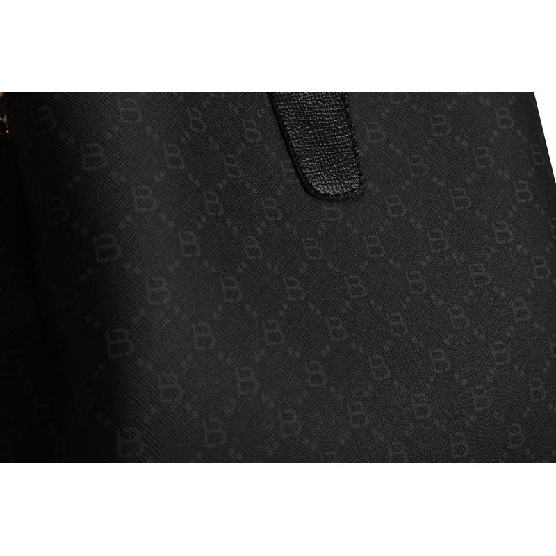 Fashion, accesorii si bijuterii - Femei - Accesorii femei - Genti si rucsacuri femei - Geanta de umar, Lucky Bees, dama, negru si gri, 29x13x21 cm, piele sintetica - Infinity.ro